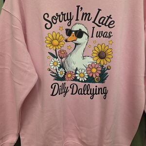 Pink Graphic Women's Sweater